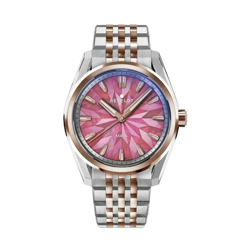 Maya Pink Starburst Mosaic MOP Bicolor