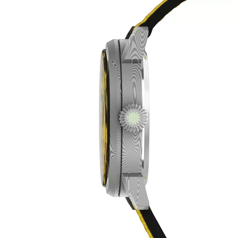 LIMA Flieger Yellow Luminova Damascus Steel