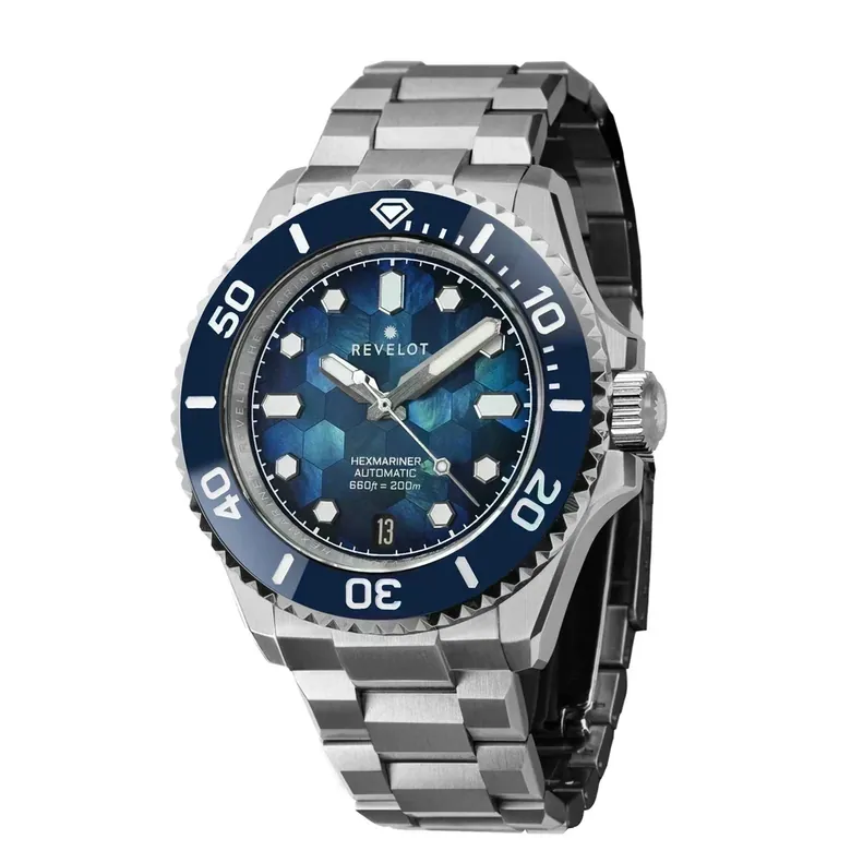 Hexmariner 39 Mosaic MOP Blue Steel