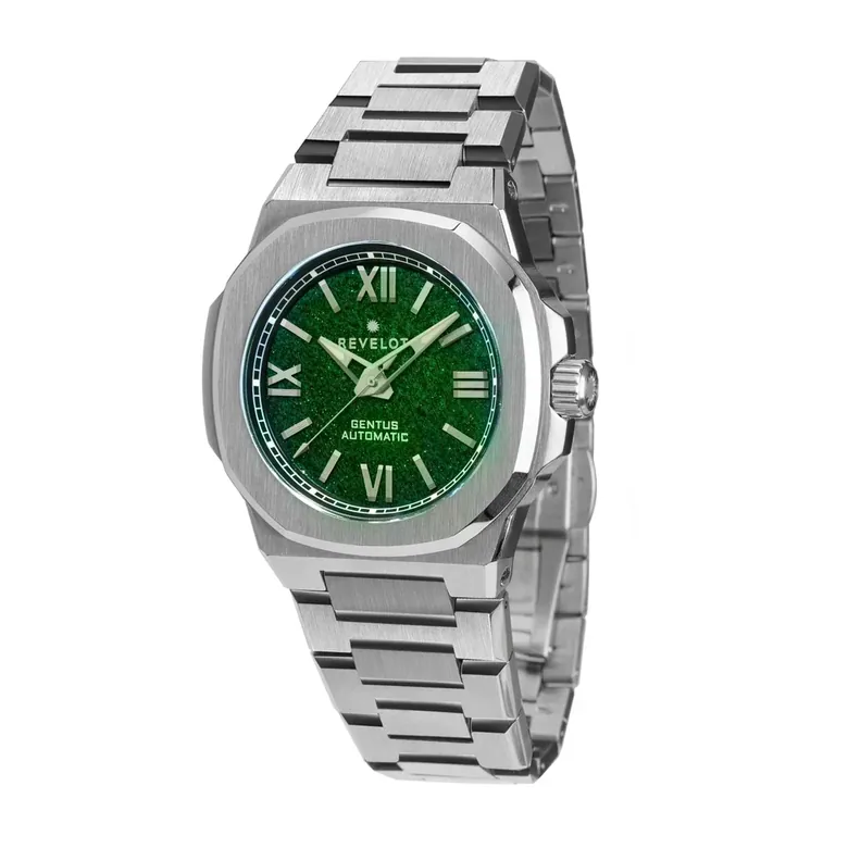 Gentus 40MM | Green Aventurine Steel (Automatic)