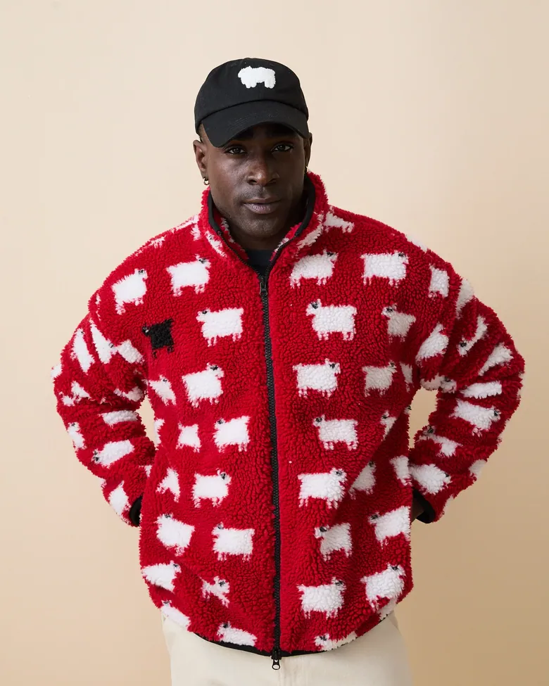 Sheep Sherpa Jacket Diana Red