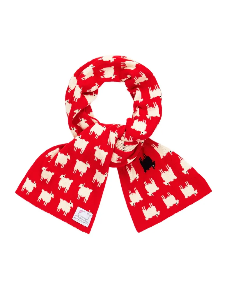 Sheep Cashmere Scarf Diana Red