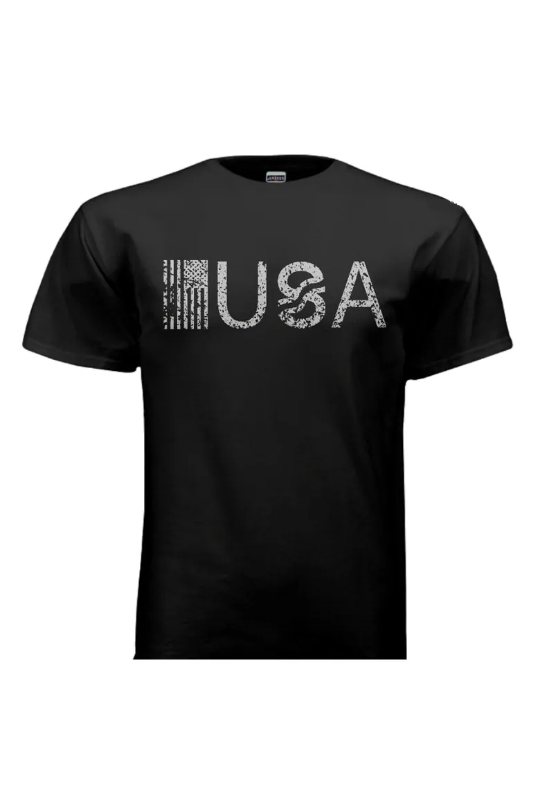 T-Shirts - USA Black