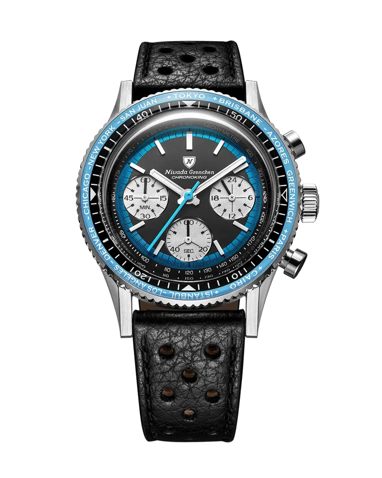 Nivada Grenchen Chronoking Racing Blue