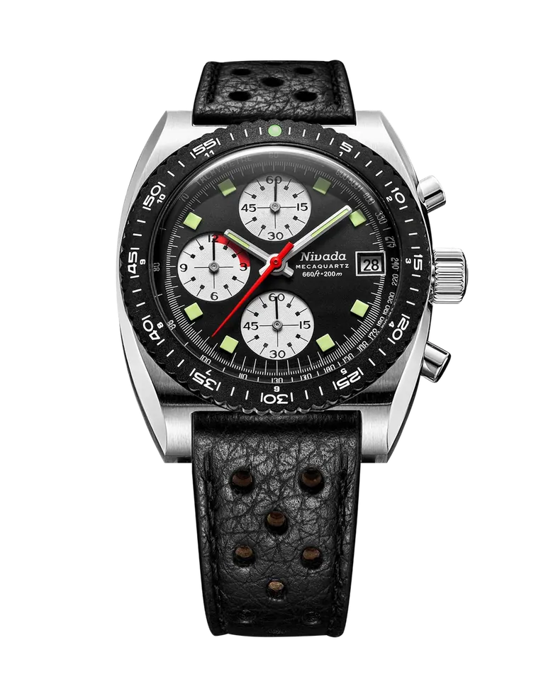 Nivada Grenchen Autochron Reverse Panda Mecaquartz