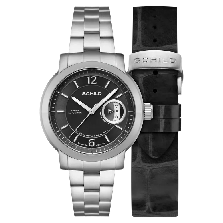 Tie Black | Heinrich Minimal Swiss Automatic Limited Edition