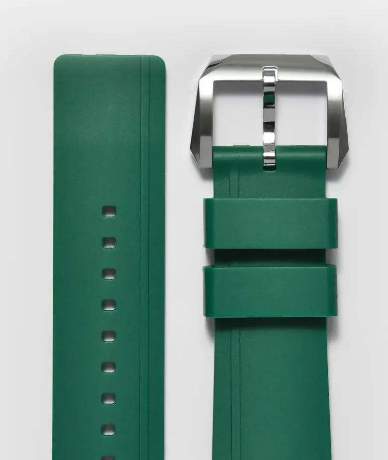 20mm Green Strap with Stainless Steel Buckle for Top Side Crew Men’s Size Models