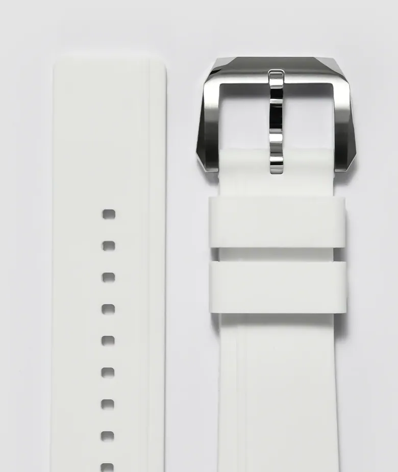 20mm White Strap with Stainless Steel Buckle for Top Side Crew Men’s Size Models