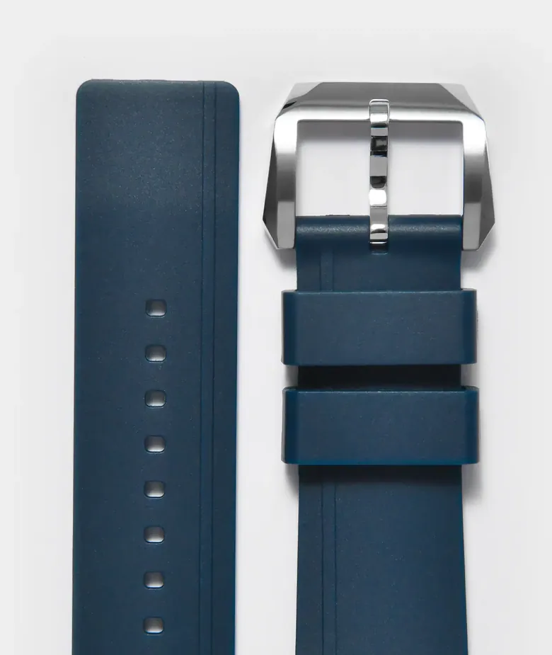 20mm Cobalt Blue Strap with Stainless Steel Buckle for Top Side Crew Men’s Size Models