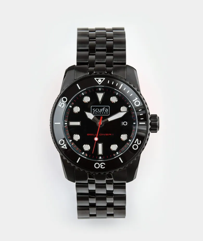 Bell Diver 1 Black PVD Auto Bracelet