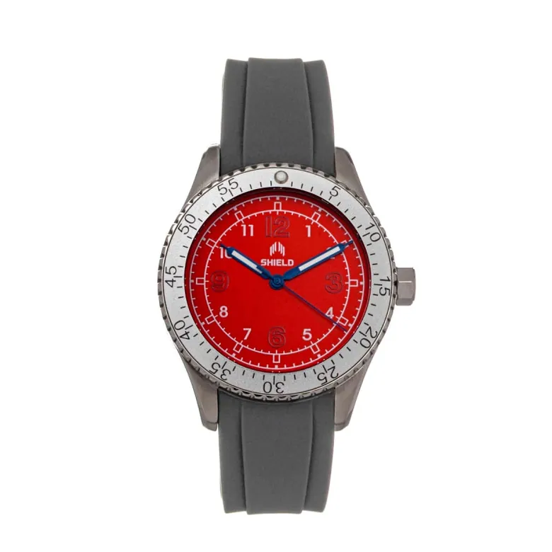 Shield Pacific Strap Watch - Grey/Red