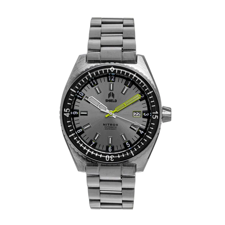 Shield Nitrox Bracelet Watch w/Date - Grey
