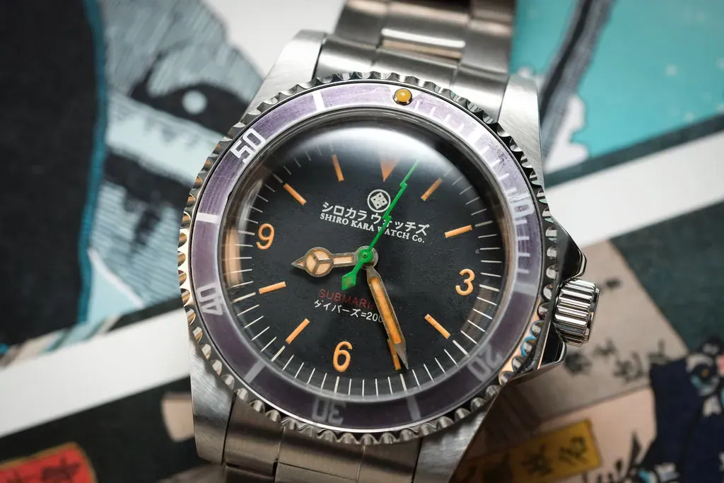 Shiro Kara Vintage (SKV) Diver: Midori Bolt
 &ndash; SHIRO KARA WATCHES Co.