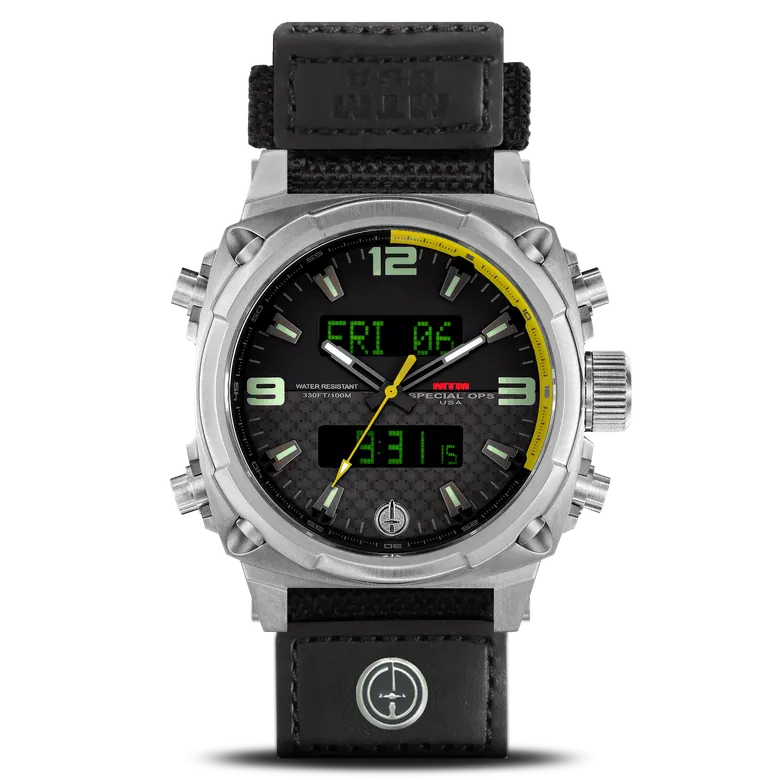 Silver Air Stryk II | Black Strap | MTM | WATCH | MTM WATCH