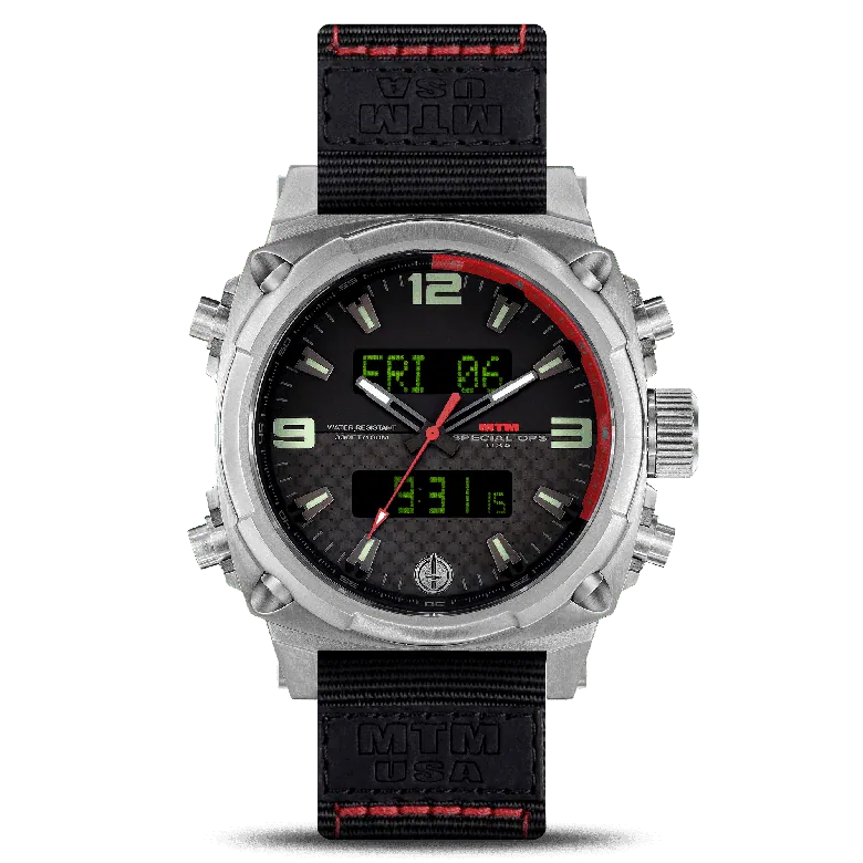 Silver Red Air Stryk II | Special Ops Watches | MTM | WATCH | MTM WATCH