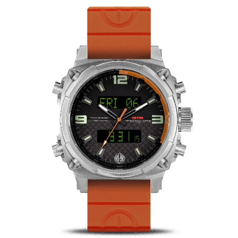 Silver Orange Air Stryk II | Special Ops Watches | MTM | WATCH | MTM WATCH