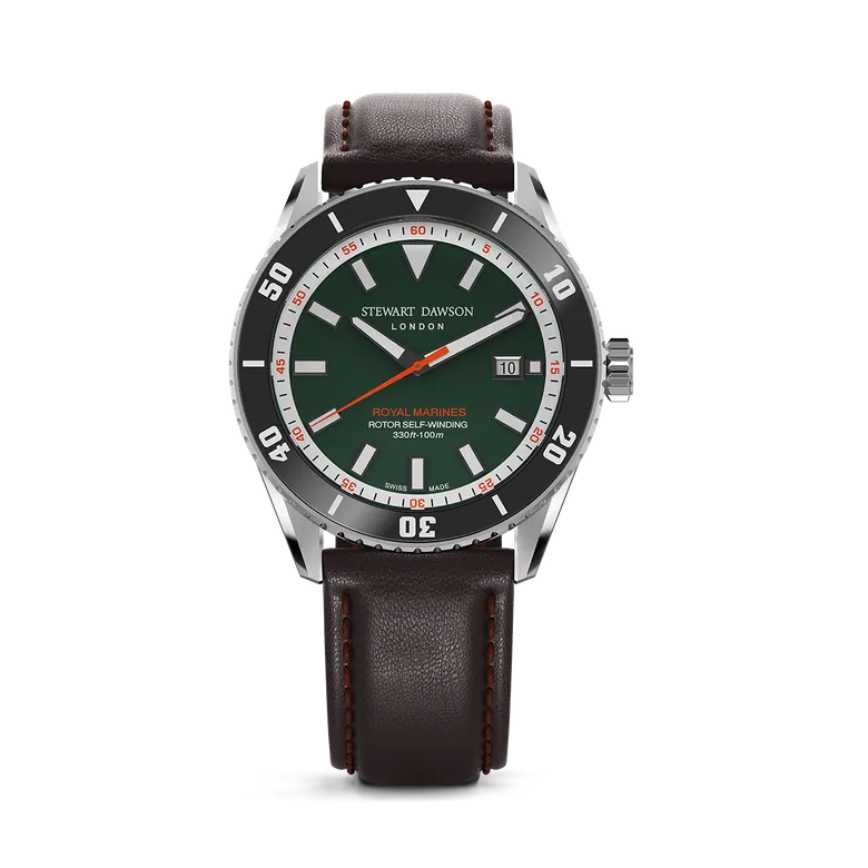 Royal Marines watch | 1775.A.SS.01 - Green | Swiss movement | 42 mm