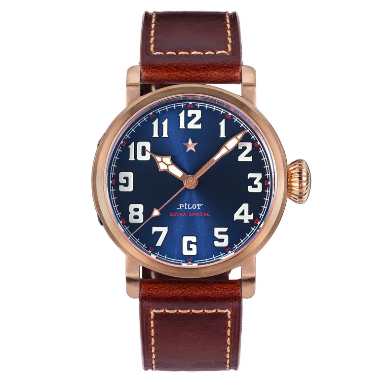 Pilot Master S408 Blue Dial ST2130 Automatic Movement CUSN8 BRONZE