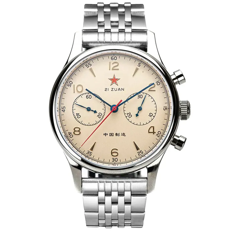 Seagull Movement Chrono Heritage SU1963S40/X 40mm 1963 Swan Neck Regulator Bracelet
