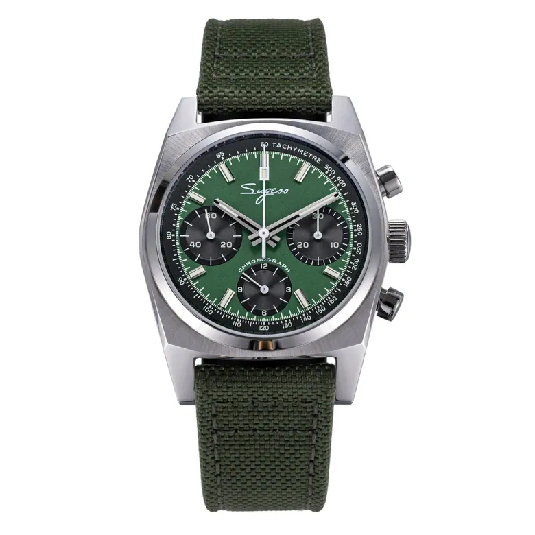 Chrono Heritage S419-2 Chronograph Green Dial