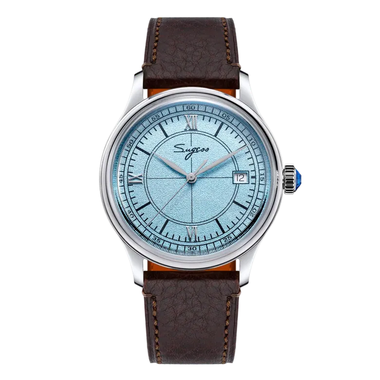 Heritage S455 Light Blue Dial Stainless Steel Automatic