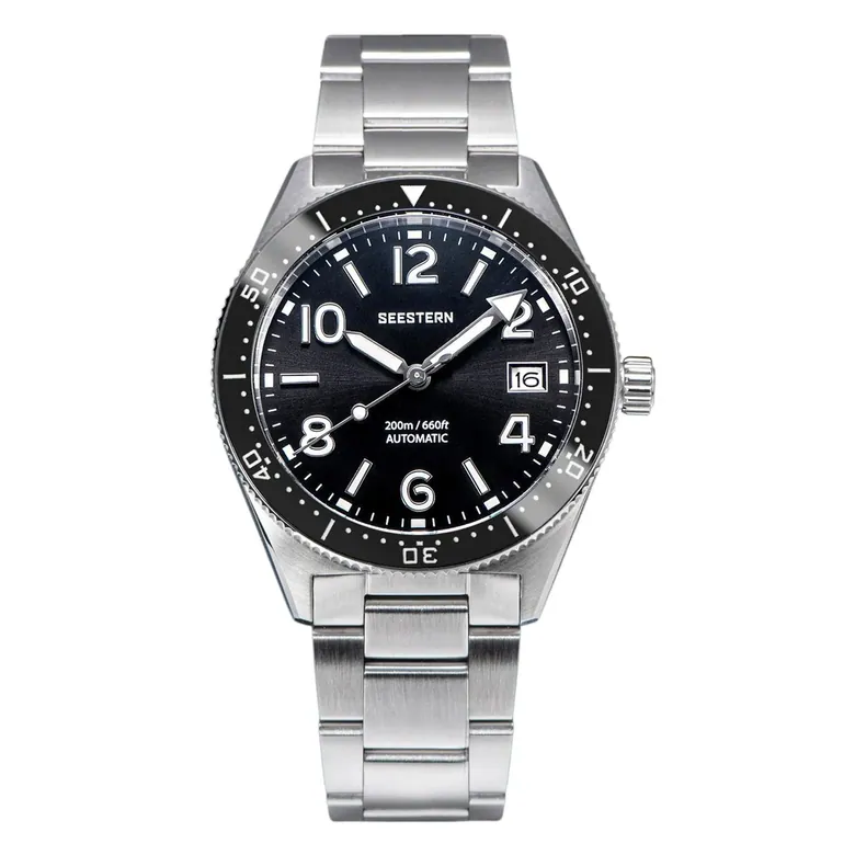 Seestern S434 Professional Diver Automatic 200m Water Resistant V2 (Bigger Watch Crown, Engrave Case Back)