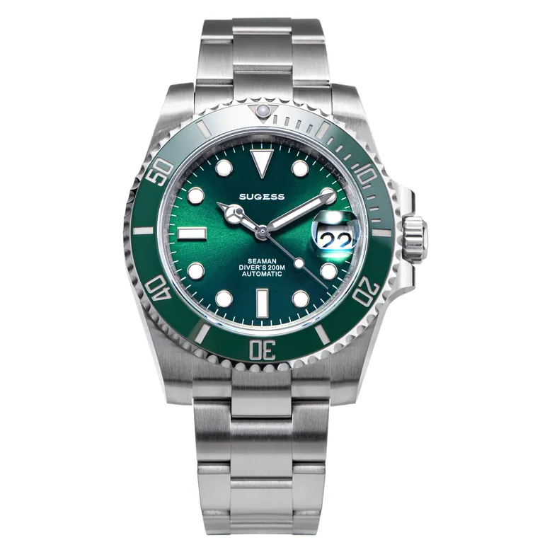 Ocean Star S421 SP116610LV Burst Green Dial Green Bezel Automatic (NH35 movement)