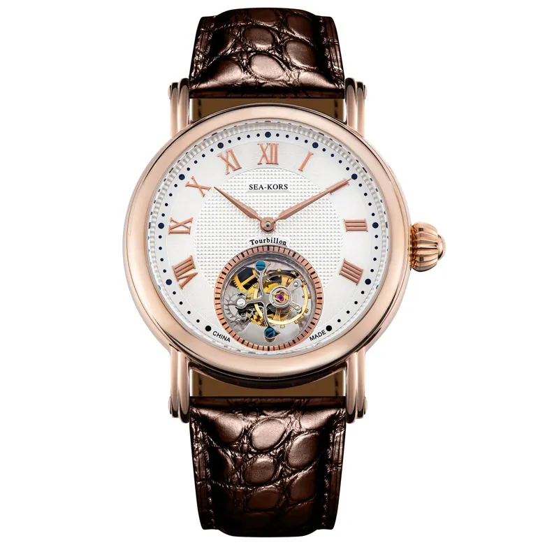 Seakors Tourbillon SE8000GW Rose Gold Case