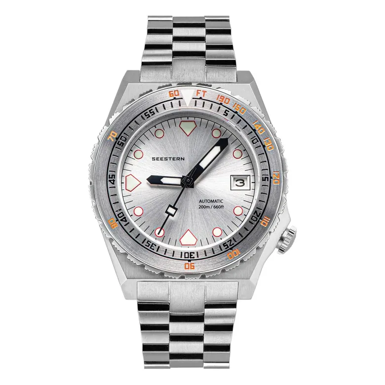 Seestern Vintage 407 600T Silver Dial Stainless-Steel Bezel