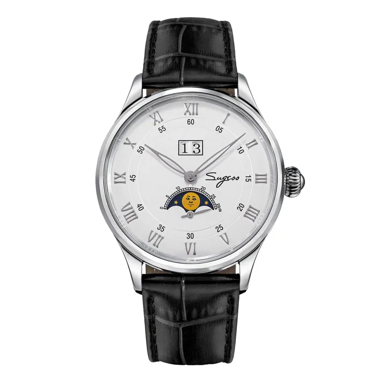 MoonPhase Master S437-2 Moon Phase Automatic Stainless Steel Case White Dial