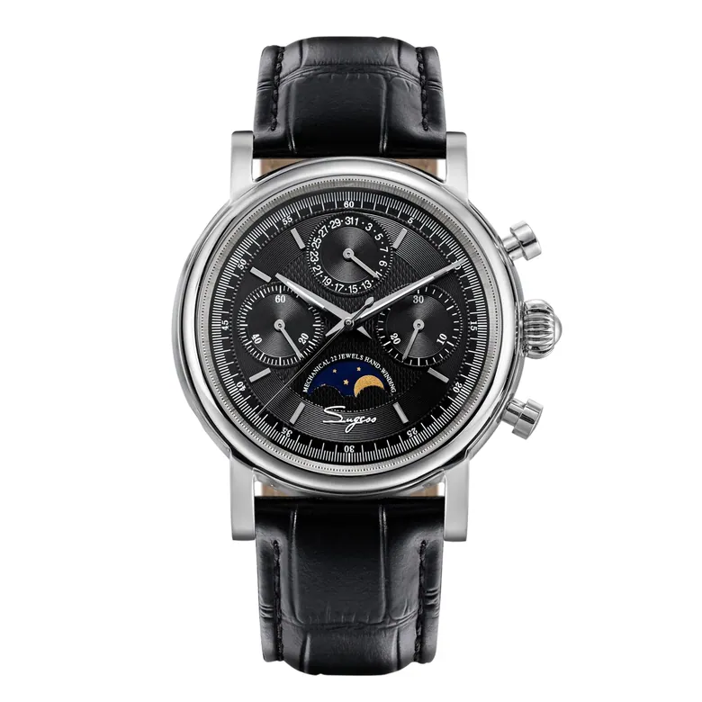 MoonPhase Master S394 (SU1908SZ) Stainless-Steel Case Black Dial