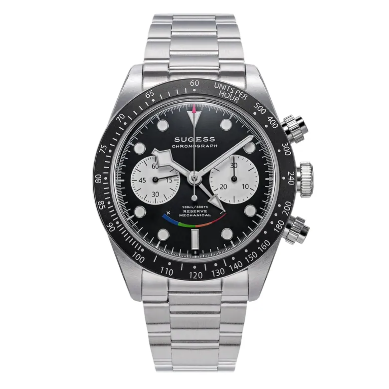 Chrono Heritage S475 Chronograph Power Reserve Smile Black Panda Dial
