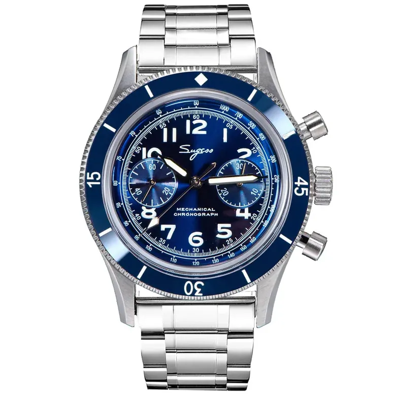 Chrono Heritage S423 Chronograph Blue Dial Bracelet