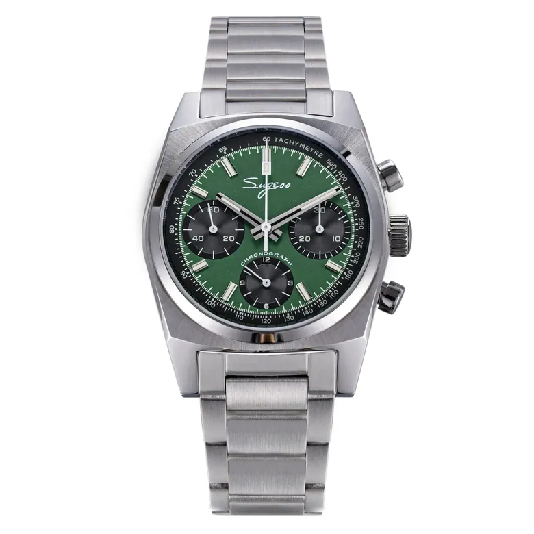Chrono Heritage S419-2 Chronograph Green Dial Bracelet