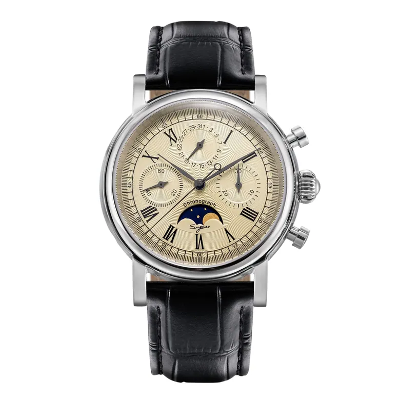 MoonPhase Master S394 (SUM199B/X) Stainless-Steel Case Creamy Dial