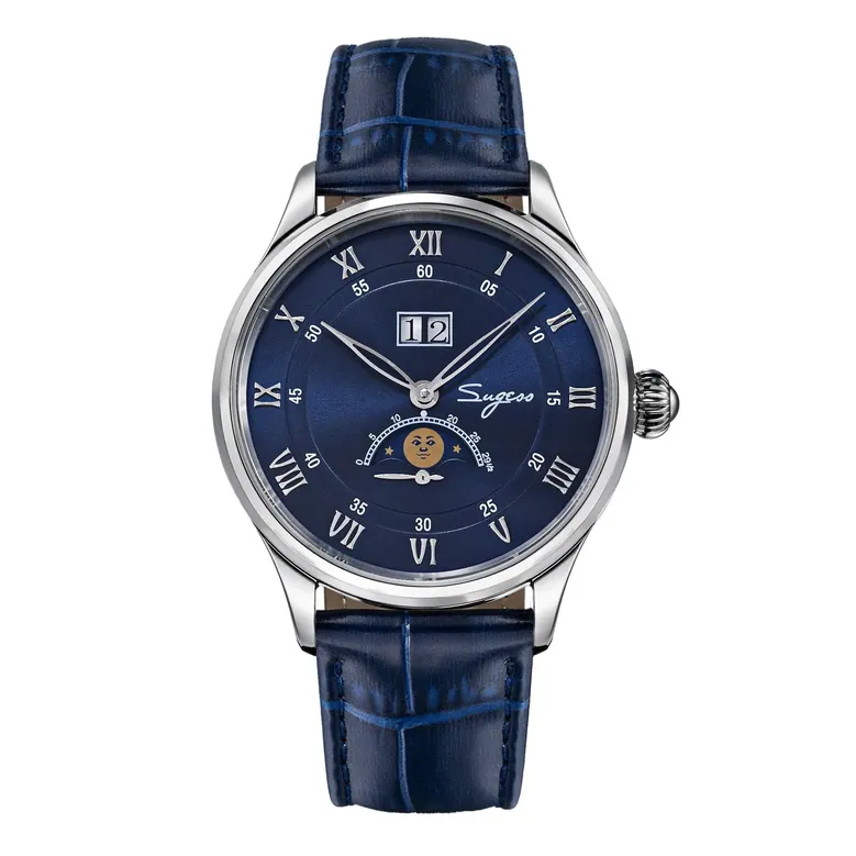 MoonPhase Master S437-2 Moon Phase Automatic Stainless Steel Case Blue Dial