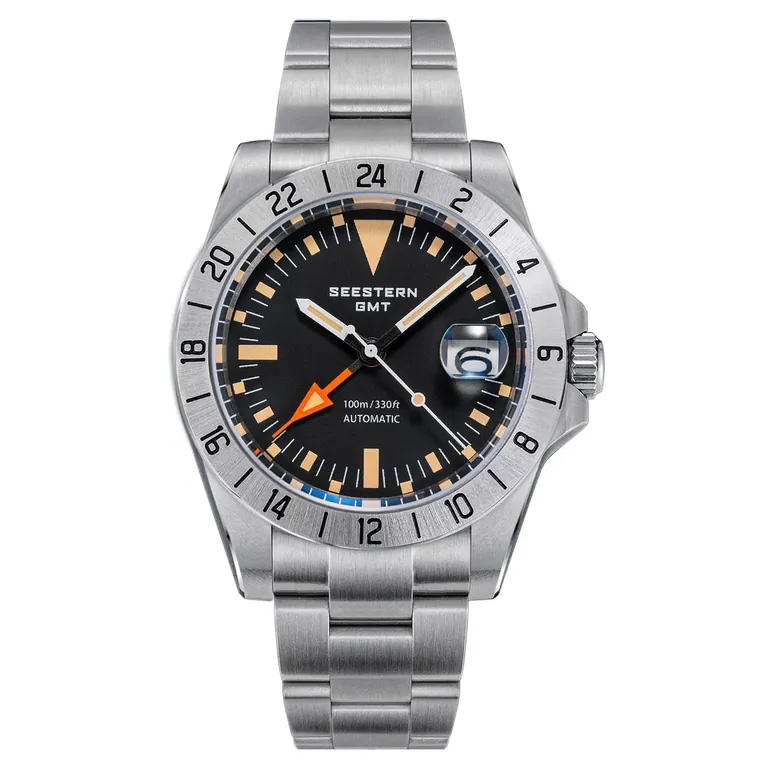 Seestern Heritage S436-2 BB Black Dial GMT Automatic