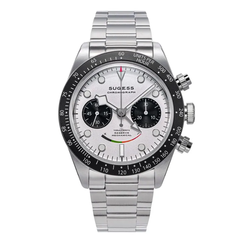 Chrono Heritage S475 Chronograph Power Reserve Smile White Panda Dial