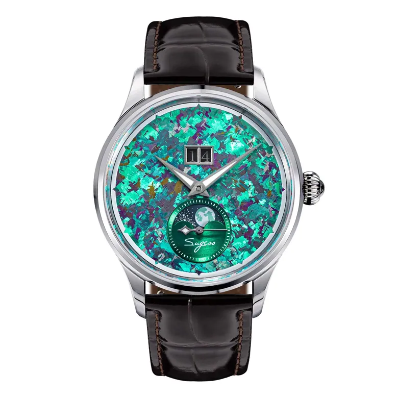 Sugess S401 MoonPhase Master Automatic Jade Green Dial