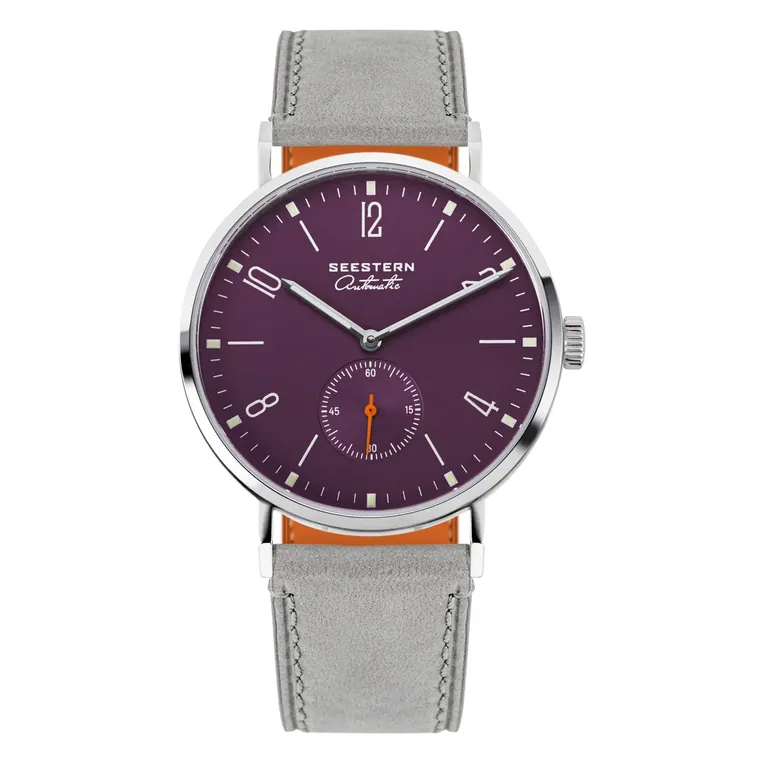 Seestern Automatic S382 38mm Purple Dial Classic Automatic Watch