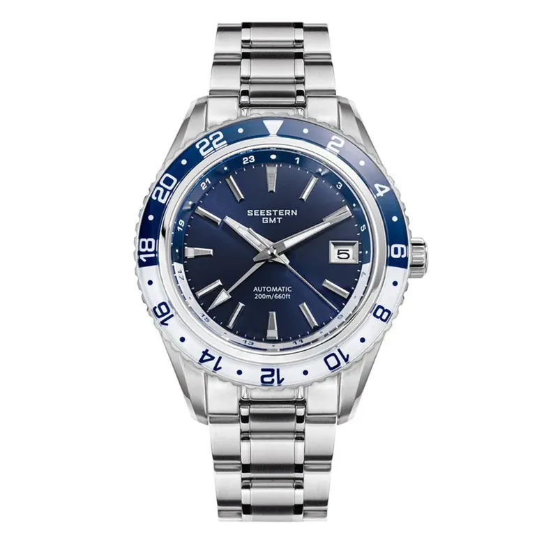 Seestern S456 GMT Automatic Blue Dial Automatic