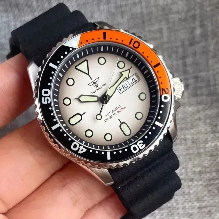 Tandorio 41mm SKX007 Diver NH36A Automatic Sapphire 20bar TD217