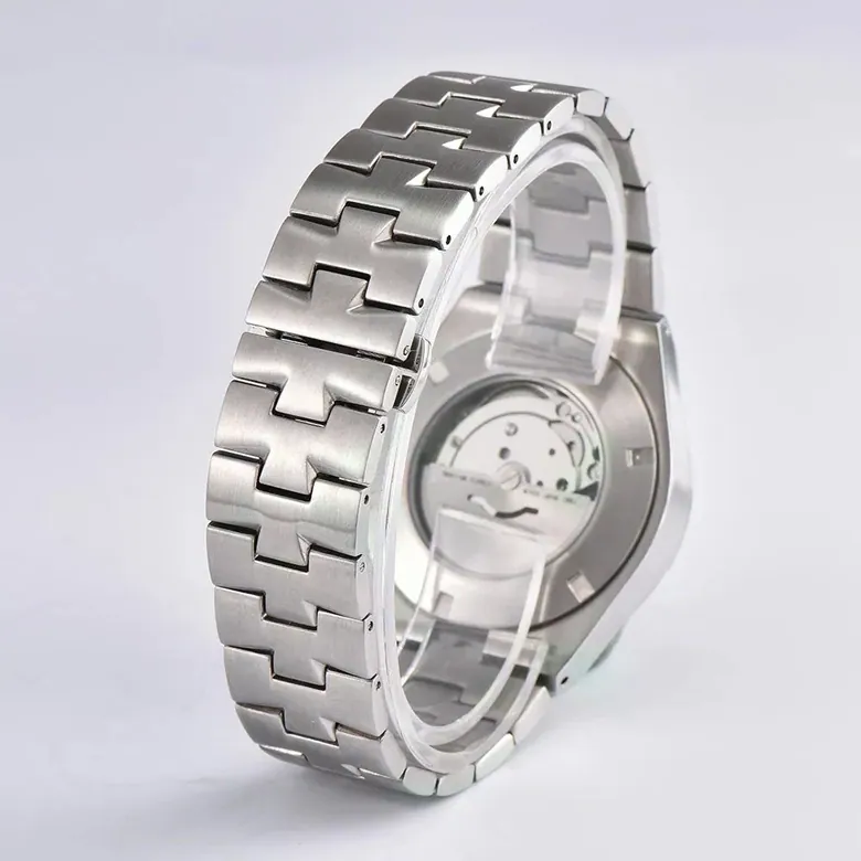 Overseas Mod Tandorio TD124 41mm NH35  automatic sapphire 10Bar Luminous Glass back Dress