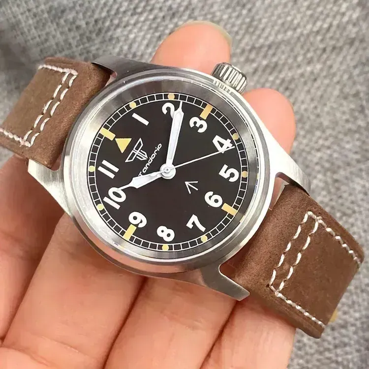 Tandorio 36mm Field Watch - NH35 PT5000 Sapphire Glass