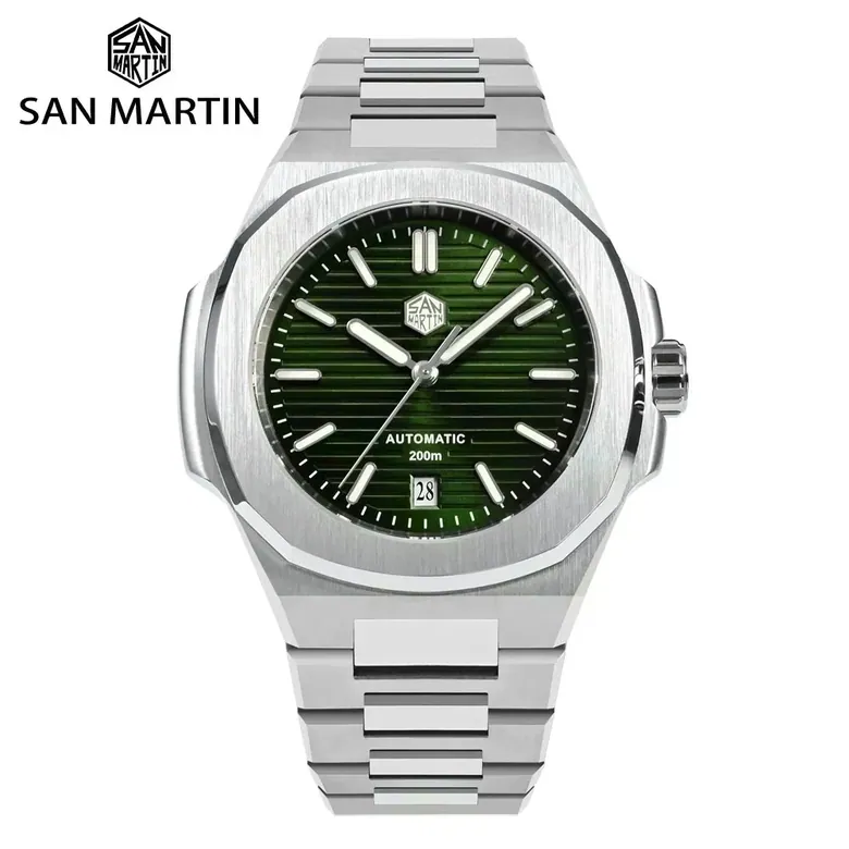 San Martin Nautilus MOD SN0075G 43mm Sw200 PT5000 Automatic AR Sapphire 20 ATM BGW-9