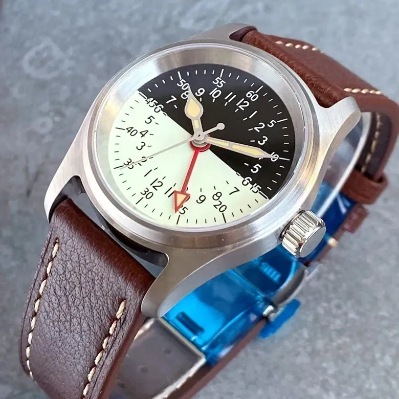 TANDORIO 36mm Military Watch 20ATM NH34A GMT Movement Sapphire TD166