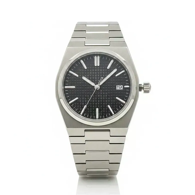 PRX Super Player 40mm Business watch Japan NH35 AUTOMATIC Waffle sapphire 10bar Glass back