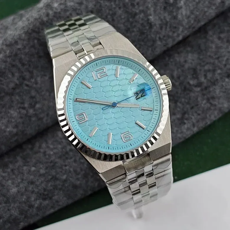 Land-Dweller Mod Watch Fluted Case TD305F 40mm NH35 Automatic watch land type Sapphire Honeycomb dial 5bar