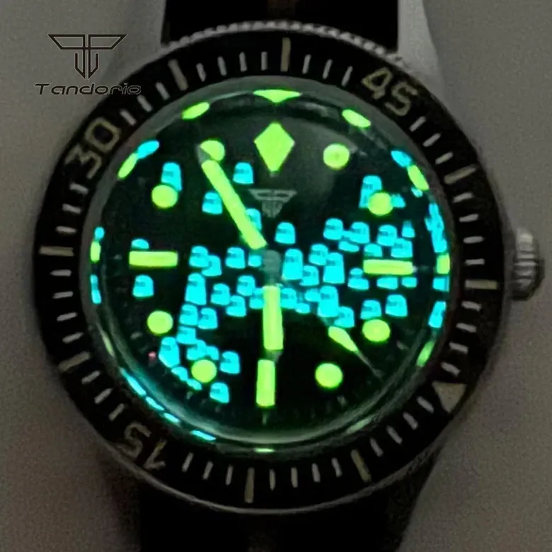 Fifty Fathoms Tandorio TD223M 40mm MIyota 8215 Automatic Domed Sapphire 20ATM Diver Green Luminous