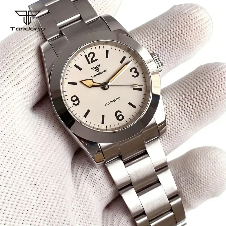 Explorer Watch Tandorio TD110Z Automatic 36mm/39mm Sapphire Dress NH35 Miyota8215 / PT5000 Glide Clasp 10Bar